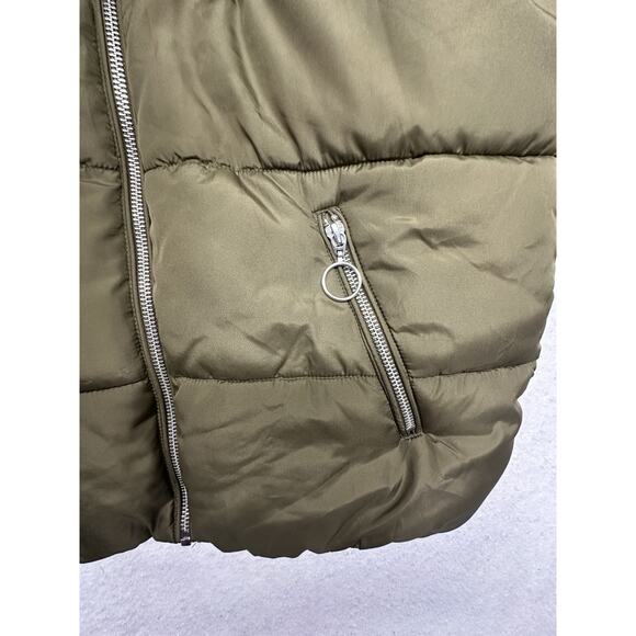 Altard State Womens Coat Size Small Green Puffer Jacket With Satin Lining - Picture 5 of 9